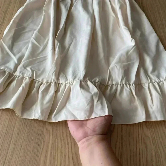 🆕Boho Trendy Khaki Ruffle Sleeveless A-Line Dress S🆕 - Picture 8 of 11